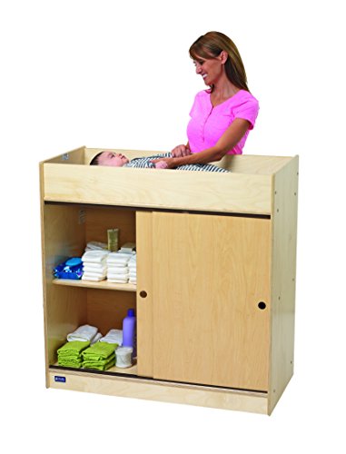 Children's Factory Value Line Changing Table, ANG9039, Baby Diaper Changing Station, Infant Storage Organization for Daycare, Nursery or Preschool, Pad Included