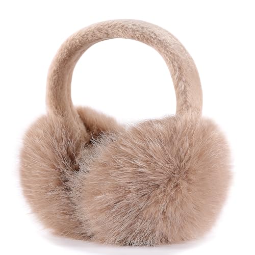 Itopupi Ear Muffs for Winter Women & Men, Faux Fur Women's Earmuffs Winter, Fuzzy Earmuffs for Women Outdoor Sports