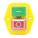 Electromagnetic Push Button Switches KEDU 220-240V KJD17B Waterproof Pushbutton Switch 4Pin for Electric Power Tools, Yellow
