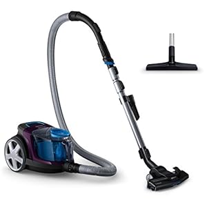 Philips Stofzuiger zonder zak PowerPro Compact – Compact en krachtig – 900 Watt vermogen – Met allergiefilter – Mondstuk reinigt in 3 richtingen – Eenvoudig te legen stofbak – Geïntegreerde borstel – FC9333/09