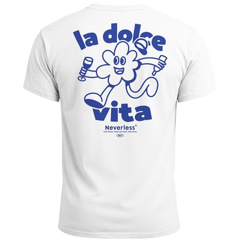 T-shirt graphique pour homme La Dolce Vita idéal pour les terrasses d'été