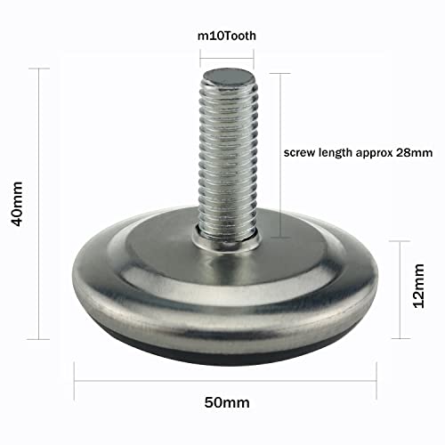 Csnsd 5Pcs Office Chair Bell Glides Replacement M10X28Mm Stem Bell Glide Chair Glide Plastic Feet Replacements For Castor Wheels #TOP1