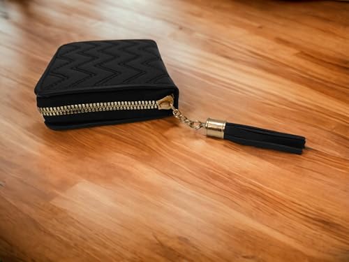 Image of Women's Small Zip Wallet Coin Purse for Cash, Cards & Coins