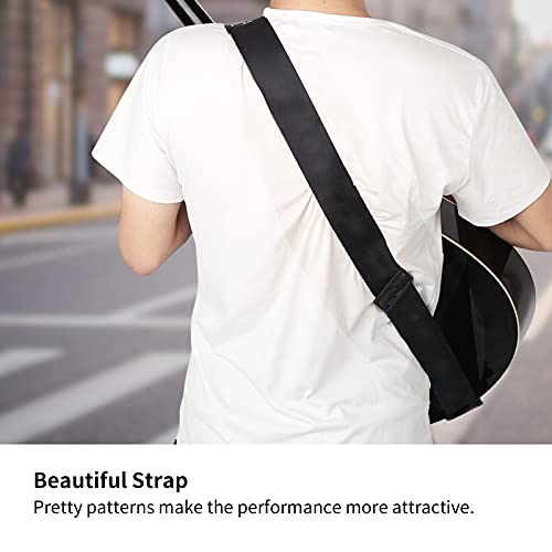 Sangle de guitare, sangles de guitares folk robustes boucle en plastique fixation facile pour le transport - Les Beatles, Paul McCartney, John Lennon, RIngo Starr, George Harrison Sangle de guitare, sangles de guitares folk robustes boucle en plastique fixation facile pour le transport – Image 4