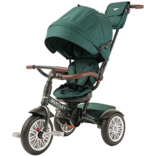 Bentley Kids Trike - All Terrain Toddler Bike 6-in-1, Officially Designed by Bentley Motors UK; Baby to Big Kid Tricycle is a Compelling Statement of Performance & Luxury, Spruce Green (6m-5y+)