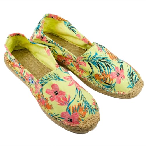 MBS MBS00840 - Alpargata Amarilla Mujer Flores Mujer Color: Amarillo Talla: 37