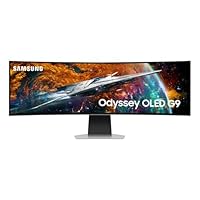 Samsung Monitor Gaming Odyssey OLED G9 (S49CG950), Curvo (1800R), 49'', 5120x1440 (DQHD), Smart Hub,...