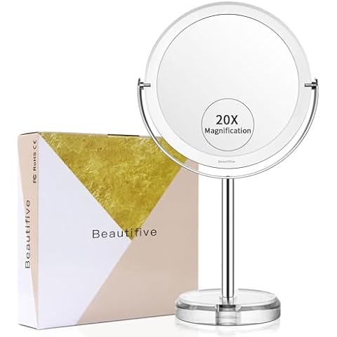 Beautifive 6’’ Double Sided Makeup Mirror Cover