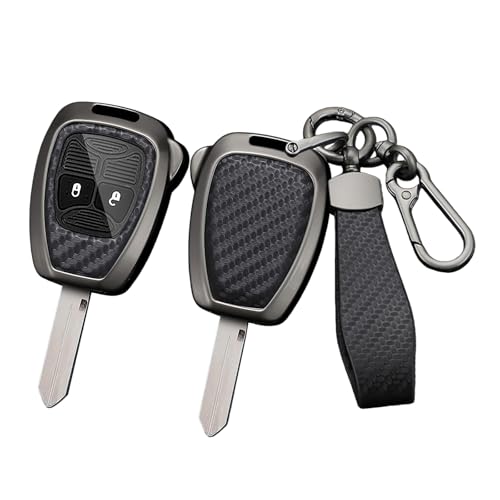 Coque de clé pour Chrysler Dodge Jeep en cuir TPU protection élégante au quotidien