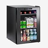 Wine Enthusiast 1.8 Cu.Ft. Beverage Refrigerator - Freestanding Mini Fridge for Drinks Beer Soft Drinks and Wine - Adjustable Shelves Compact Beverage Fridge for Home Kitchen and Office Use