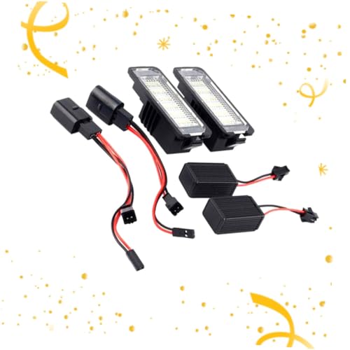 Kit 6 LED plaque immatriculation voiture éclairage extérieur pour Golf - 6