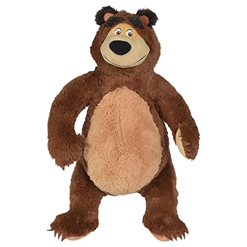 Image of Masha and the Bear Simba Plush Soft Teddy Bear for Kids | (50cm, Brown)