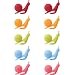 eBoot 10 Pcs Cute Snail Shape Silicone Tea Bag Holder (Candy Colors)