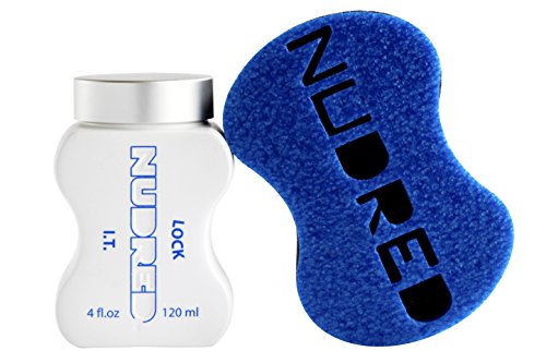 NuDred Hair Sponge and Product Set - Mini NuDred Mirror Blue Sponge and 4oz Lock I.T. Formula