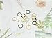 40pcs Loose Leaf Binder Rings Inner Dia: 0.65 inch(16mm) Metal Mix Colors Book Binder Rings Paper Rings Clips Key Rings Index Cards Great for Home School Office