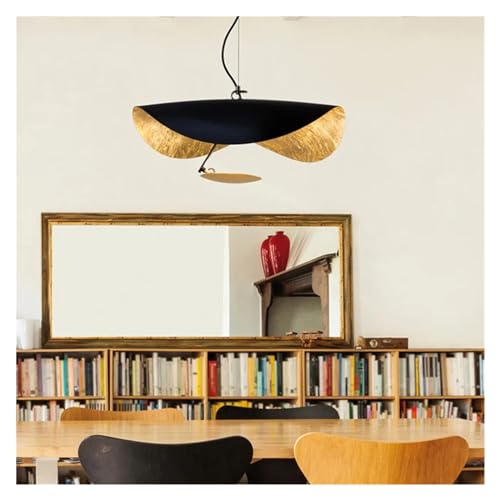 Lampe à suspension LED Hat noire pour illuminer votre table de salle à manger