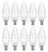 ASIA LED - 10 x Lampadina LED Candela E14 C37 8W , 800 Lumen, Fascio Luminoso 220°, Non Dimmerabile [Classe di efficienza energetica A+] (Luce Naturale 4000k)