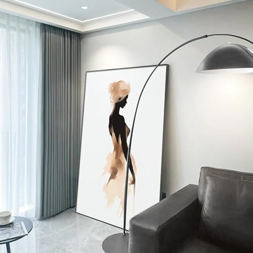 Art mural abstrait femme pour fond de canapé et décoration maison