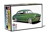 AMT 1949 Mercury Club Coupe 1:25 Scale Model Kit – Build Stock, Custom or Competition Version, Two V8 Engine Options, Whitewall Tires, Custom Interior & Expanded Decals