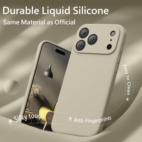 Image of FireNova Magnetic for iPhone 17 Pro Max Case, Compatible with MagSafe, [Integrated Silicone Camera Control Button] [Camera Protection] Anti-Scratch Microfiber Lining Phone Case, 6.9 inch, Khaki