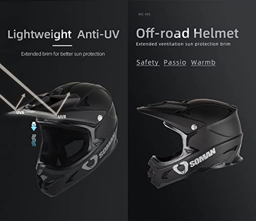 Off-Road Motorcycle Helmet With Stylish Goggles, Dot/Ece Approved, Full Face, Multiple Vents, Comfortable Lining, Double D Buckle, Adult Men & Women, Various Sizes Available (Color : J, Size : Xxl=6 #TOP3