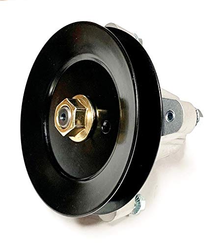 Upgraded (Threaded Mount Holes, 6 Pt Star) Spindle - Compatible with: Cub Cadet MTD 618-04825B, 918-04825B, 618-05016, 918-05016