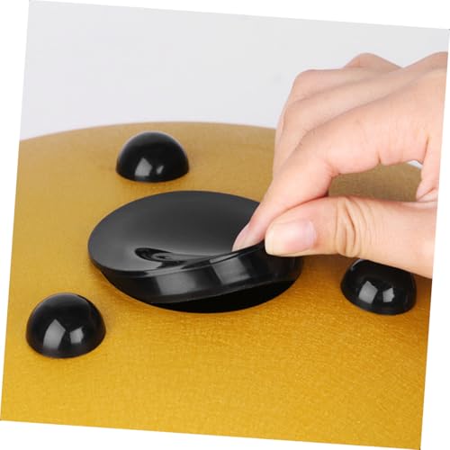 Toyvian 4sets Ethereal Drum Foot Pads - Accesorios de soporte para Tongue Drums fáciles de instalar incluye cubierta base y tapones para mayor estabilidad miniatura 4