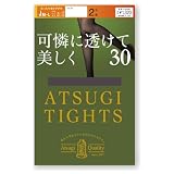 [アツギ] 可憐に透けて美しく お腹部分ゆったりのJMLサイズ 《足はMLサイズ》 30デニール ＜2足組＞ 毛玉ができにくい 光発熱 透け感 FP12372P