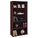 Bush Business Furniture Series C Tall 5 Shelf Bookcase in Mahogany, Large Bookshelf for Home and Professional Office