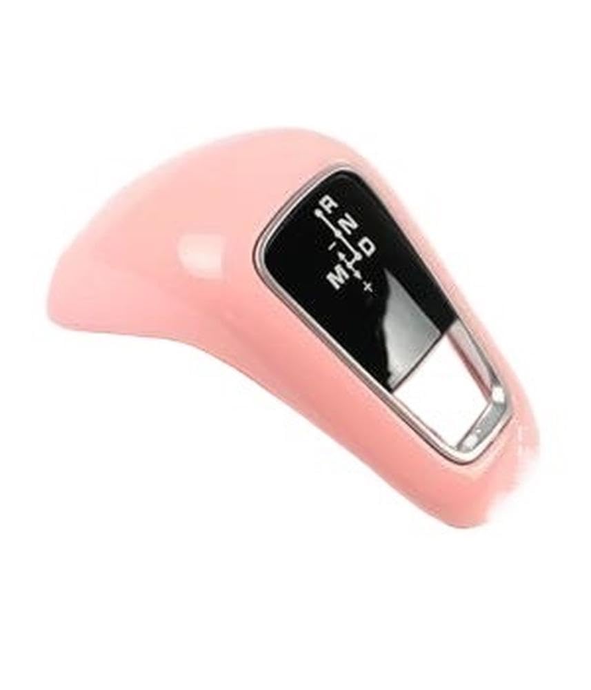 HYASDBWE for Porsche Cayenne 9YA 2018-2023 Car Gear Head Lever Shift Knob Cover Replacement Interior Modification Gear Shifter Parts(Pink)