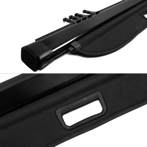 Compatible With 2006-2012 Toyota Rav4 Factory Retractable Rear Cargo Security Trunk Cover Black #TOP7