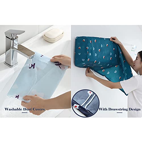 Sunydog-Couvercle de climatiseur d'intérieur avec Cordon de Serrage Étanche et Lavable Couvre-poussière pour climatiseur Mural Mini climatiseur Fendu Nettoyage Protecteur de poussière - Image 7