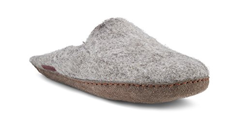 glerups dk Unisex - Baby Hausschuhe,Kleinkinder Hüttenschuhe,Ledersohle,lammfell Schafwolle warm Winter Slipper,Violett,21 EU / 4 UK Child Cover