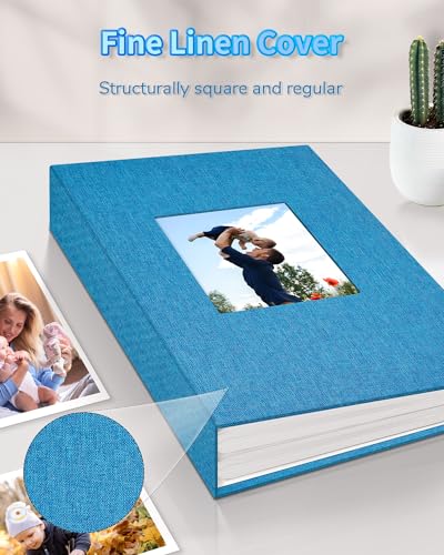 image for Artfeel Photo Album 4x6 with 100 Pockets,Slip-in Picture Albums,Linen 