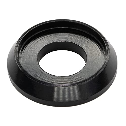 [60PCS] M5 Counterbore Washers, Anodized Aluminum Alloy, Head Washers Gaskets Cup Shim for Screw RC/FPV/PC/Drone/Toys/Mechanical Accessories Parts, Black Color