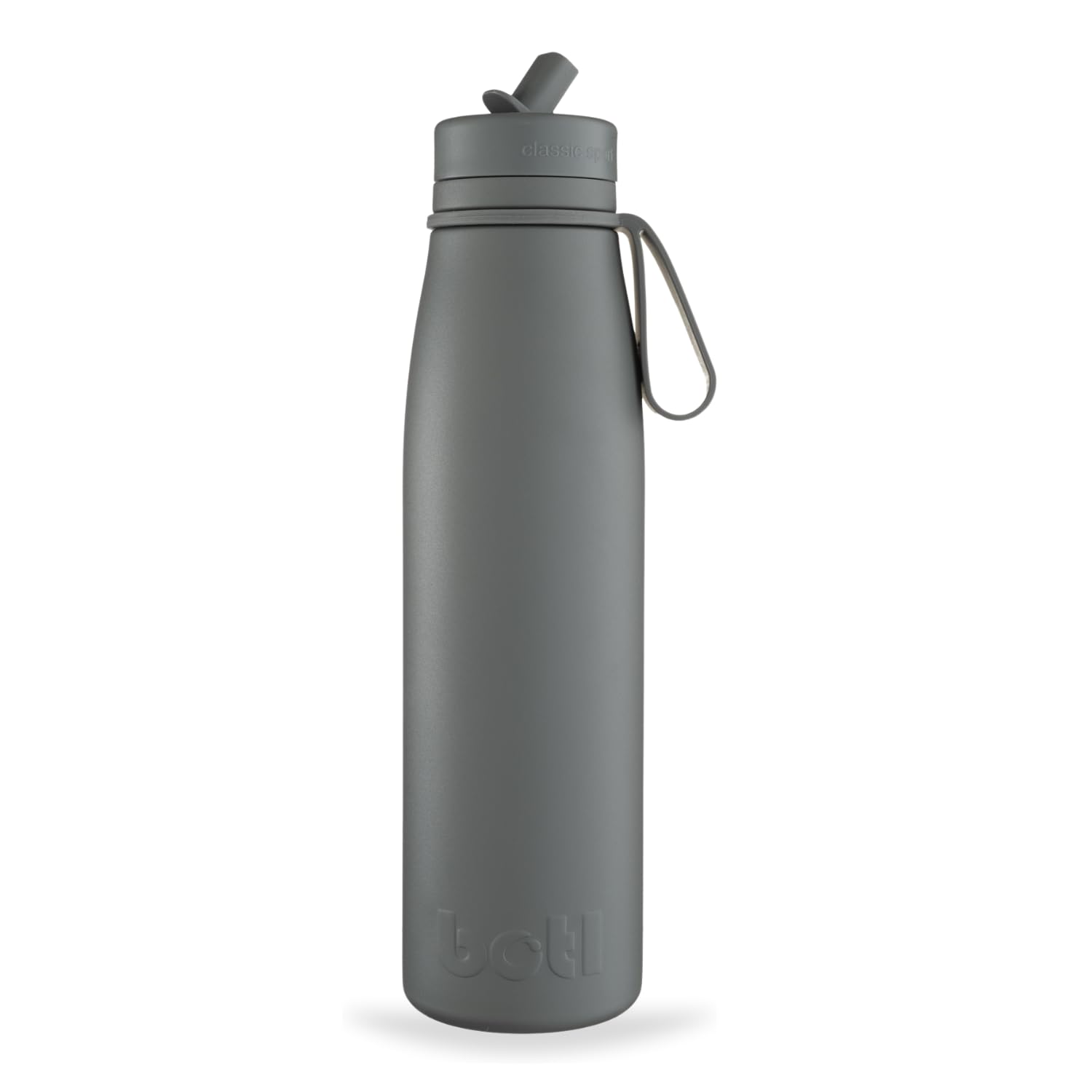 onegreenbottle EVOLUTION Stainless Steel Bottle, Triple-Walled Isothermal Insulated Water Bottle - Leakproof Bottle for Hot and Cold Drinks (Earth Grey) — image 1