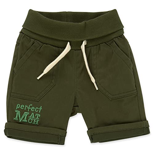 Bermudas de bebé niño de algodón orgánico suave y resistente tipo gabardina
