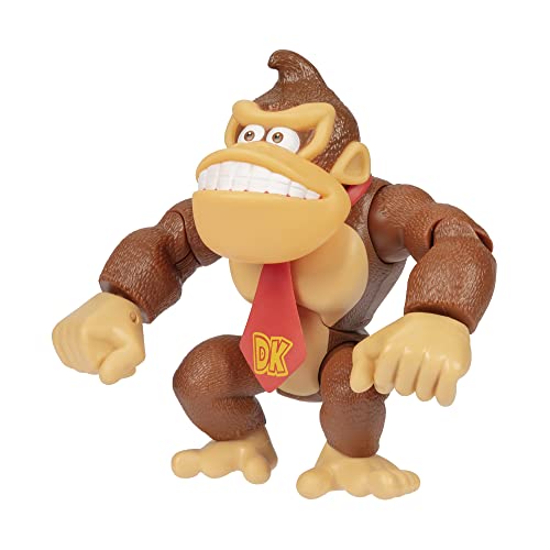 Super Mario Nintendo 6' / 15 cm große Donkey Kong Actionfigur mit beweglichen Funktionen, ideal zum Spielen und Ausstellen für Kinder und Sammler ab 3 Jahren