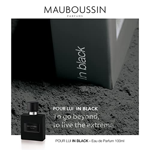 Mauboussin - Pour Lui In Black 100ml (3.3 Fl Oz) - Eau de Parfum for Men - Woody & Oriental Scents - Image 3