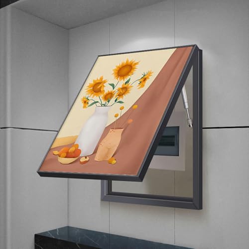 Cache-compteur électrique 60x80 cm pour cacher un boîtier mural D