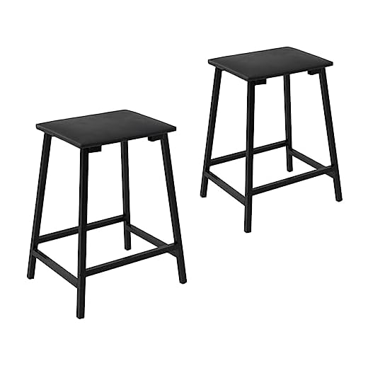 CONJUNTO DE 2 BANQUETAS STILO TUBO PRETO FOSCO - CIPLAFE