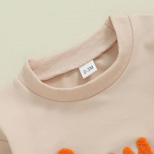 Newborn My First Halloween Baby Outfit Hey Pumpkin Bubble Romper Long Sleeve Crewneck Sweatshirts Fall Clothes2