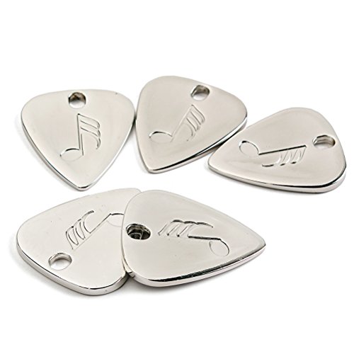 Healifty 5 médiators en métal Vintage pour Guitares acoustiques électriques Basses (Argent) - Les Beatles, Paul McCartney, John Lennon, RIngo Starr, George Harrison Healifty 5 médiators en métal Vintage pour Guitares acoustiques électriques Basses (Argent) – Image 7