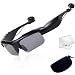 Wireless Bluetooth Sunglasses Glasses Built in Microphone Stereo Bluetooth Headset with Replaced Polarized Lens Compatible with LG G3 G4 G5 HTC Samsung Galaxy Note 5 8 S8 S7 S6 S5 Tablets Black
