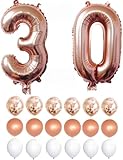 30th Birthday Decorations,30 Rose Gold 40 