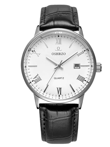 Image of Men's Mechanical Automatic Watch - Leather Strap, Waterproof, Classic Casual Wristwatch