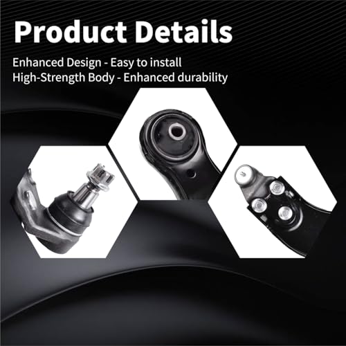 CUGANO Front Lower Control Arm w/o Ball Joint Fit for Toyota Sienna 2004 2005 2006 2007 2008 2009 2010 RK620713 CK620713 RK620714 CK620714-2pcs Suspension Kit by CUGANO - Image 3
