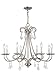 Livex 40878-05 Transitional Eight Light Chandelier from Daphne Collection Finish, Polished Chrome