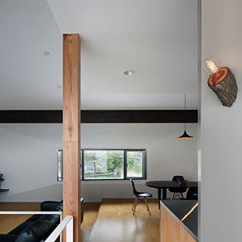 Lampada da parete moderna in legno E27 lampada da