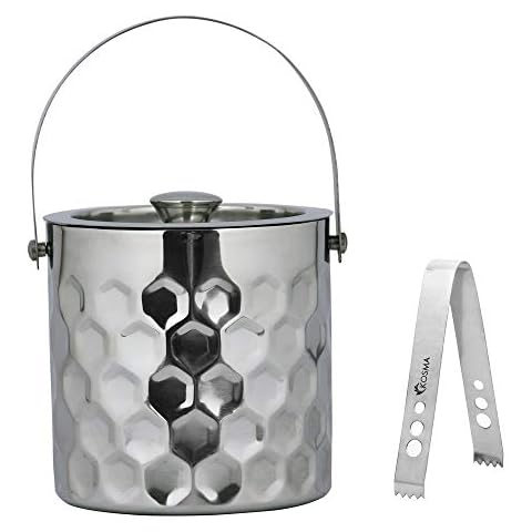 Kosma Stainless Steel Ice Bucket with Tongs Cover